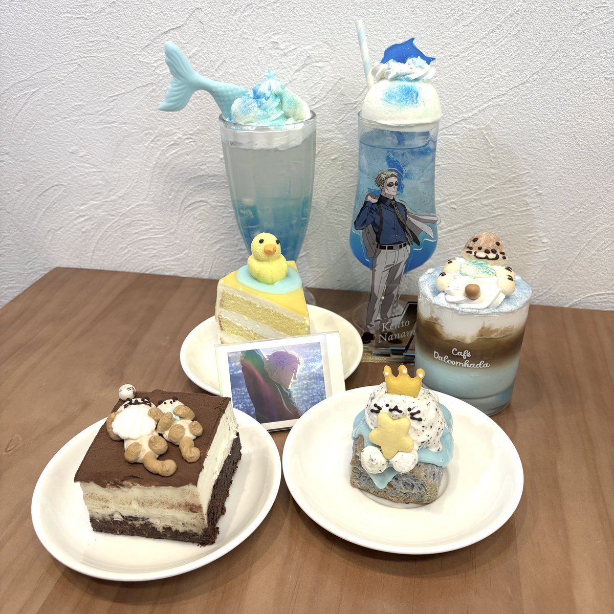 roudoK7's tweet photo. 📍cafe dalcomhada （新宿御苑前）

8/7から始まったメニューが海コンセプトでｹﾝﾄにとてもお似合いでした🐬🫧 https://t.co/HRNOJTW4qf