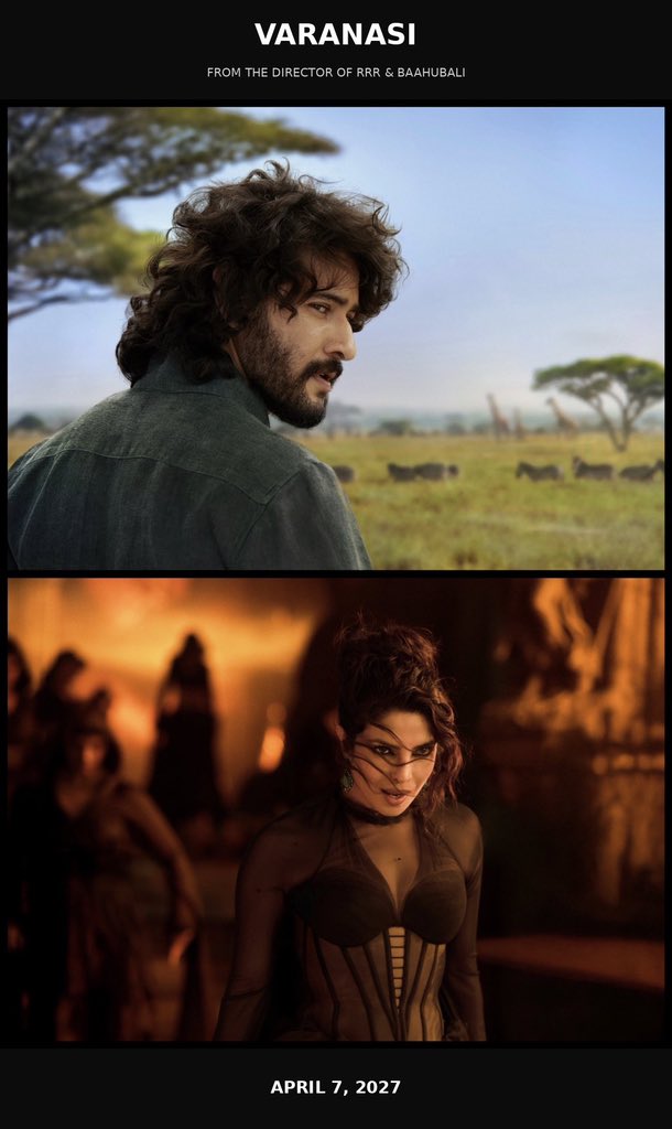 picks9505's tweet photo. S.S. Rajamouli, the director of RRR, is back with his upcoming film #Varanasi, a globe-trotting action adventure with select sequences expanding to the massive 1.43:1 IMAX frame. https://t.co/Vqz7ISLBiQ