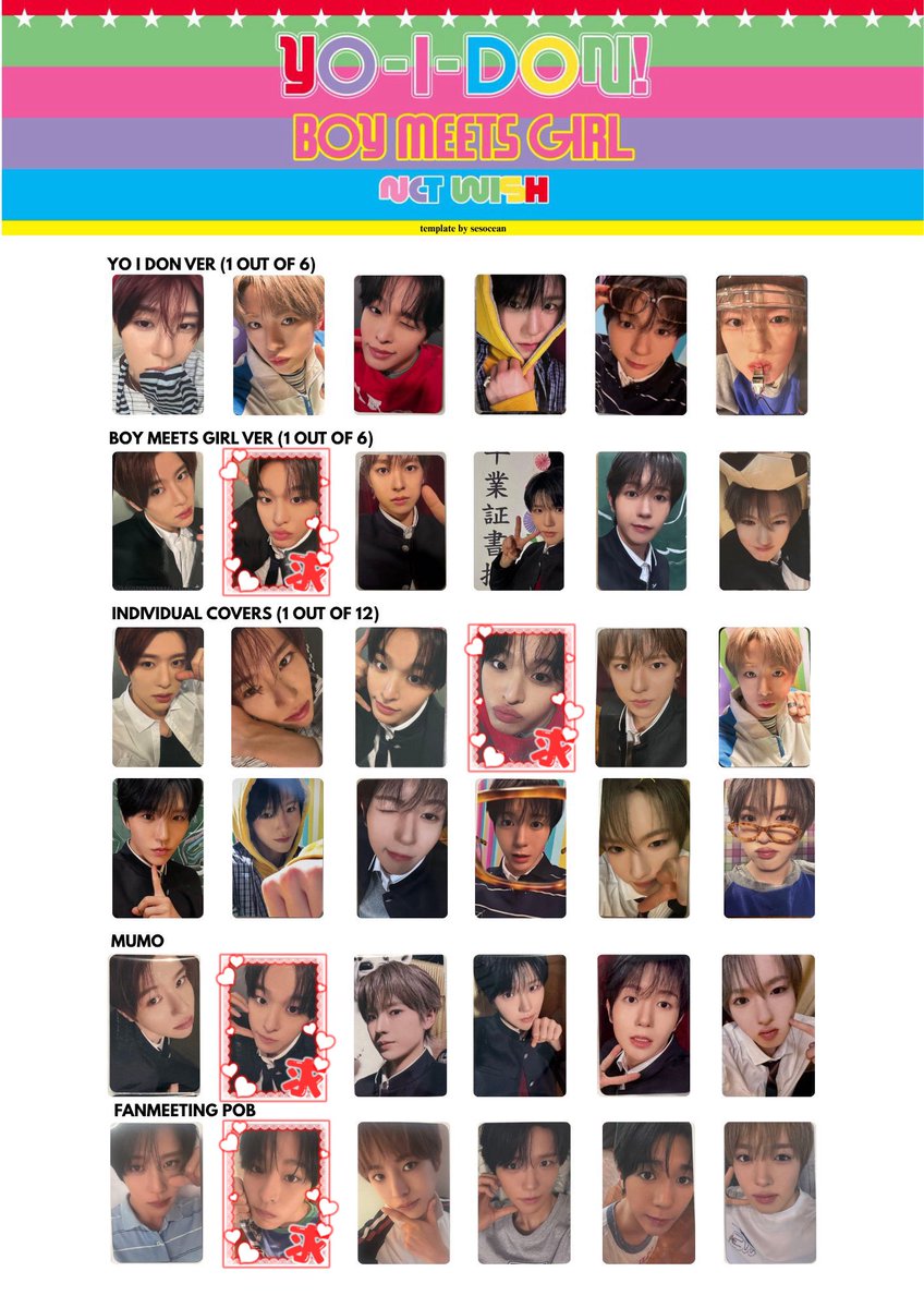rl9can's tweet photo. NCT WISH ウィシ トレカ 交換 BOY MEETS GIRL YO-I-DON 

（ 譲 ）　シオン ユウシ ジェヒ リョウ サクヤ

（ 求 ）　2枚目 リク

郵送または8/14めざましライブでも手渡し交換可能です◎
お気軽にお声かけください (⸝⸝ˆ◝ ·̫ ◜ˆ⸝⸝)♡ https://t.co/rDUxVGTIQP
