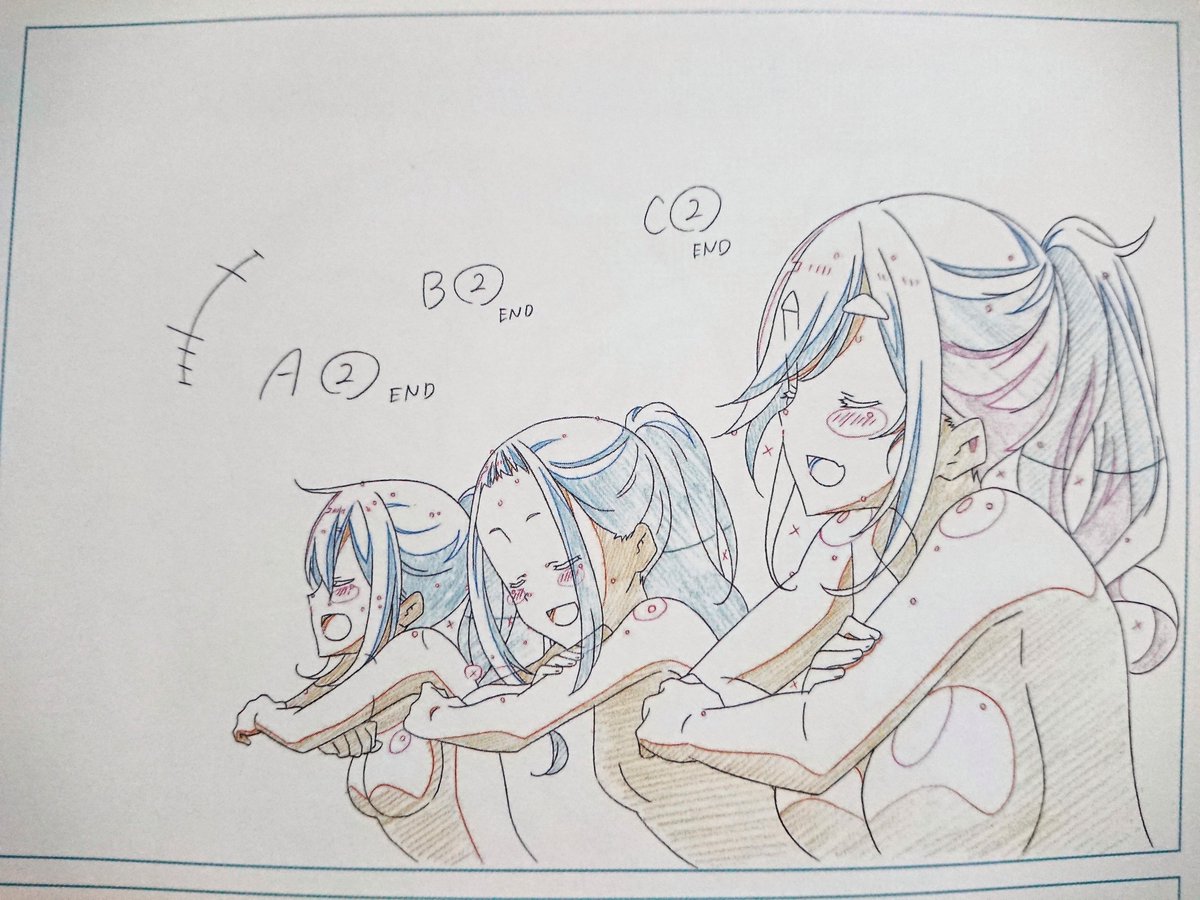 masa_a3's tweet photo. 原画だと見えないとこまで描いてるんよね
なでしこもやはりデカい😯
＃ゆるキャン https://t.co/MJCRx2CRPK