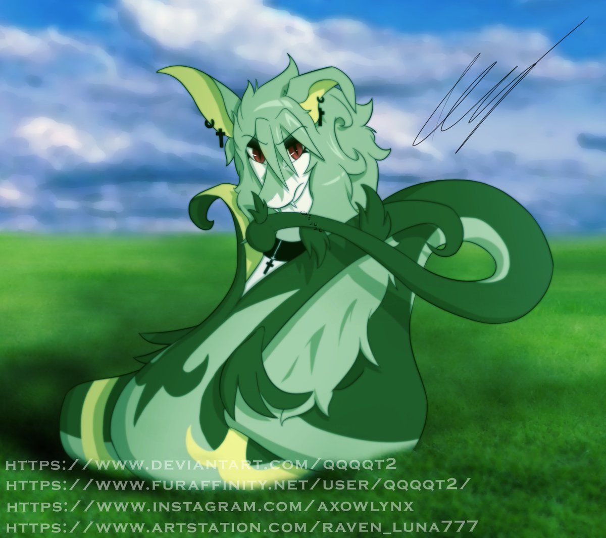 RavenLunaArt's tweet photo. Huggable Grass Snek for
@Pythea_
Just love the design
#pokemon #digitalart #anime #fanart #anthro #beautiful #cute #furry #grass #snake #serperior
#pythea https://t.co/GjkMBeA6rE