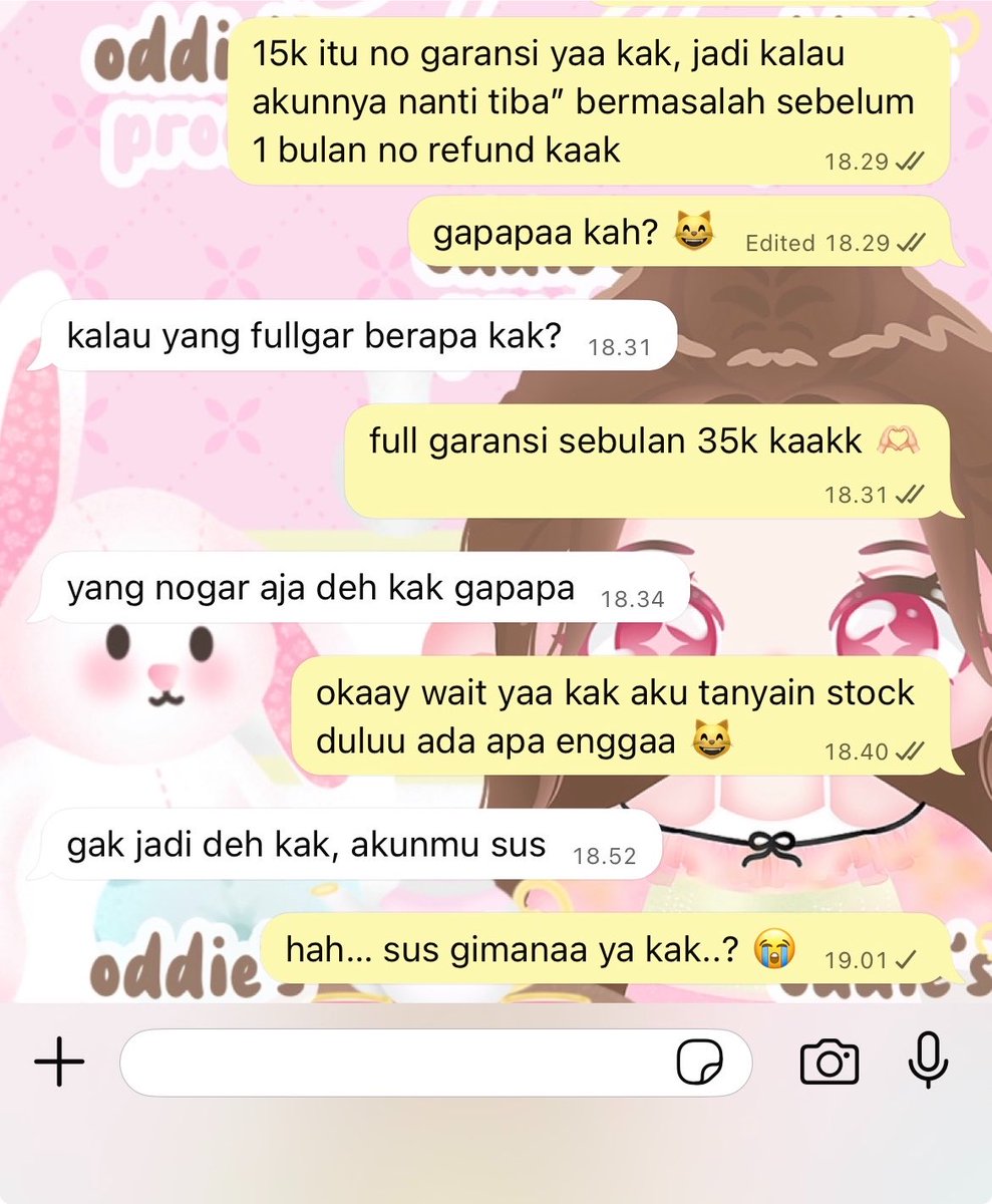 aerec's tweet photo. udah cape mempercantik akun malah dikira nipu.. 😸 https://t.co/WMW1TG3LBY
