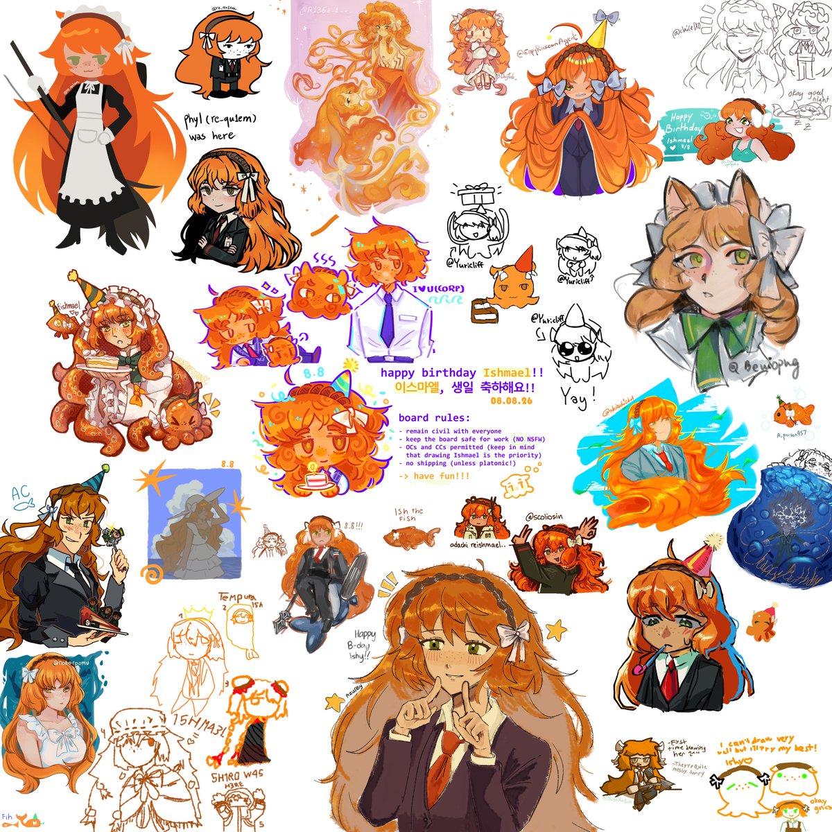 Weinnoiserie's tweet photo. Ishmael birthday magma board, part 1! ✨
thank you so much for your participations, it has been an incredible moment with you all! https://t.co/tp8vykFK2Y
