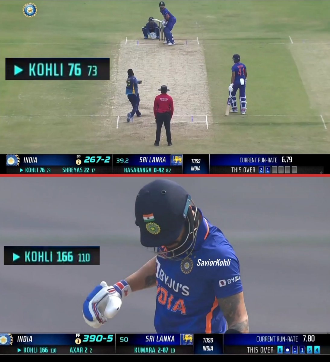 Cheeksque's tweet photo. First 73 balls - 76 runs 
Next 37 balls - 90 runs 🥶🔥

If acceleration is an art form, Kohli has mastered it. https://t.co/cR2BMuk9KE
