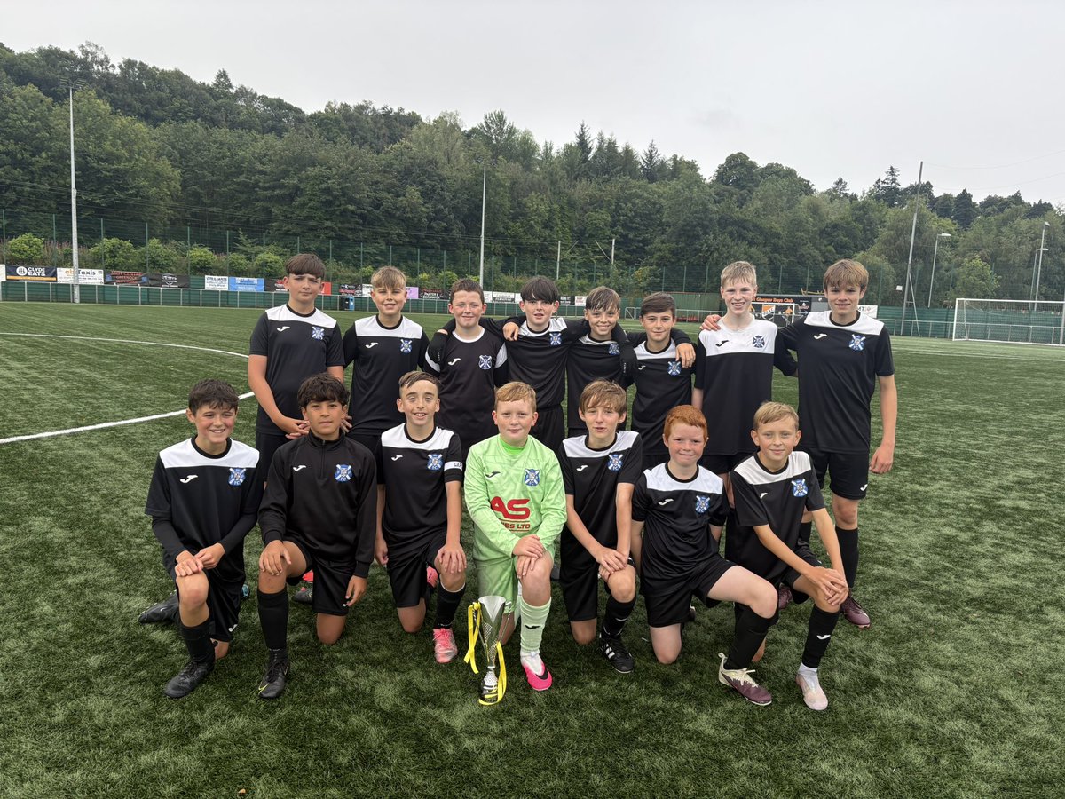 GreenockHSFC14's tweet photo. Callum Tosh Memorial Winners 2026 🏆 

A great performance from the boys this morning seen them win the Callum Tosh memorial match. 

Thank you @St2014s for being a great opponent, good luck for the season ahead 🤝🏼 https://t.co/BGplZpaPI0