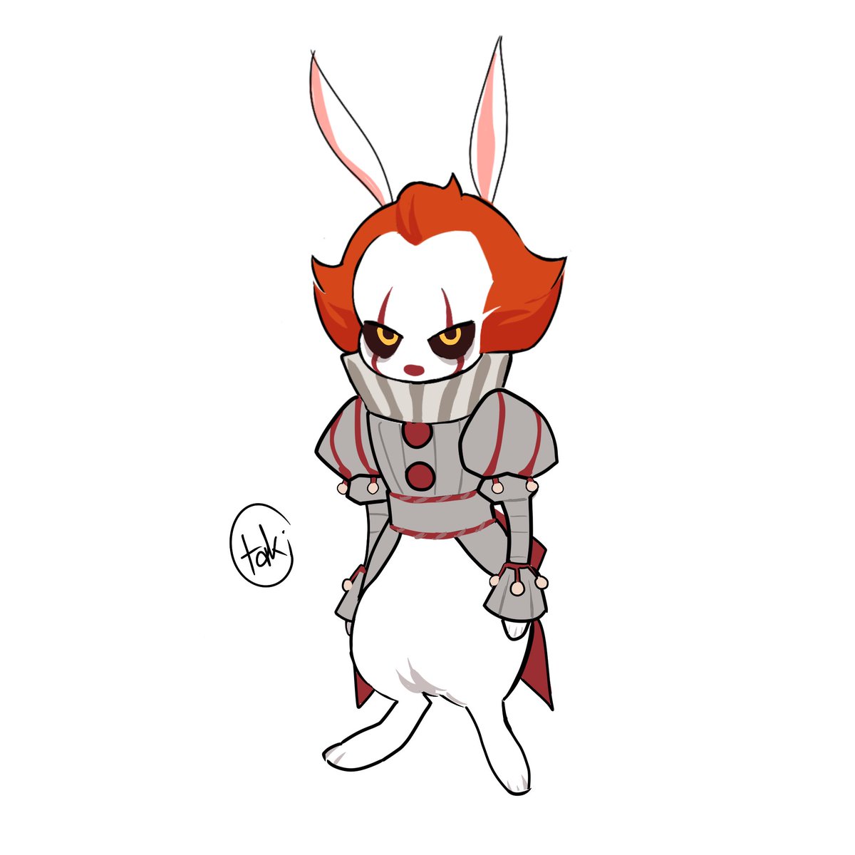 Rora_ch_'s tweet photo. #Bunnywise #pennywise https://t.co/okqIW4WCu7