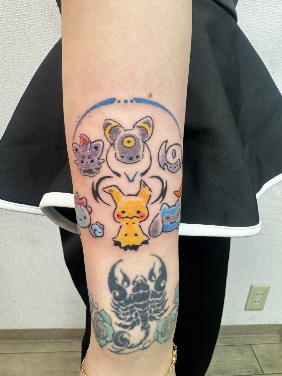 tba_tattoo's tweet photo. なんとかってポケモンと同じ顔らしいのよ https://t.co/omkOr7plbE