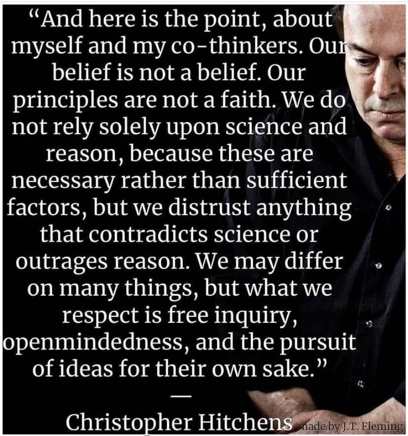 Tammy_Richard's tweet photo. Indeed. The intellectual virtue of #Atheism, #Humanism, and #FreeThought lies not in possessing some sacred catalogue of “correct” conclusions, but in refusing to grant any conclusion immunity from scrutiny. No revelation is beyond interrogation. No scripture is exempt from evidence. No priest, prophet, tradition, ideology, or institution is entitled to demand that reason kneel before authority.
That is the essential distinction: how we think matters more than what we are commanded to think.
Critical thought requires the willingness to question premises, test claims against evidence, revise conclusions when facts change, and—most importantly—to admit the possibility that we are wrong. Dogma begins precisely where that process ends: with an answer declared sacred before the question has even been permitted.
Humanity did not decipher the genome, split the atom, eradicate smallpox, explore the planets, or illuminate the deep history of the cosmos by consulting revelation. We accomplished these things through curiosity, #skepticism, experiment, argument, correction, and the stubborn refusal to accept “because authority says so” as an explanation.
No gods required. No sacred certainties necessary.
The great divide is therefore not simply between believers and unbelievers. It is between inquiry and obedience, evidence and revelation, intellectual humility and dogmatic certainty.
Civilization advances whenever human beings acquire not merely better answers, but better methods for discovering when their answers are wrong.
Teach people what to think and you manufacture followers. Teach them how to think and you cultivate free minds.