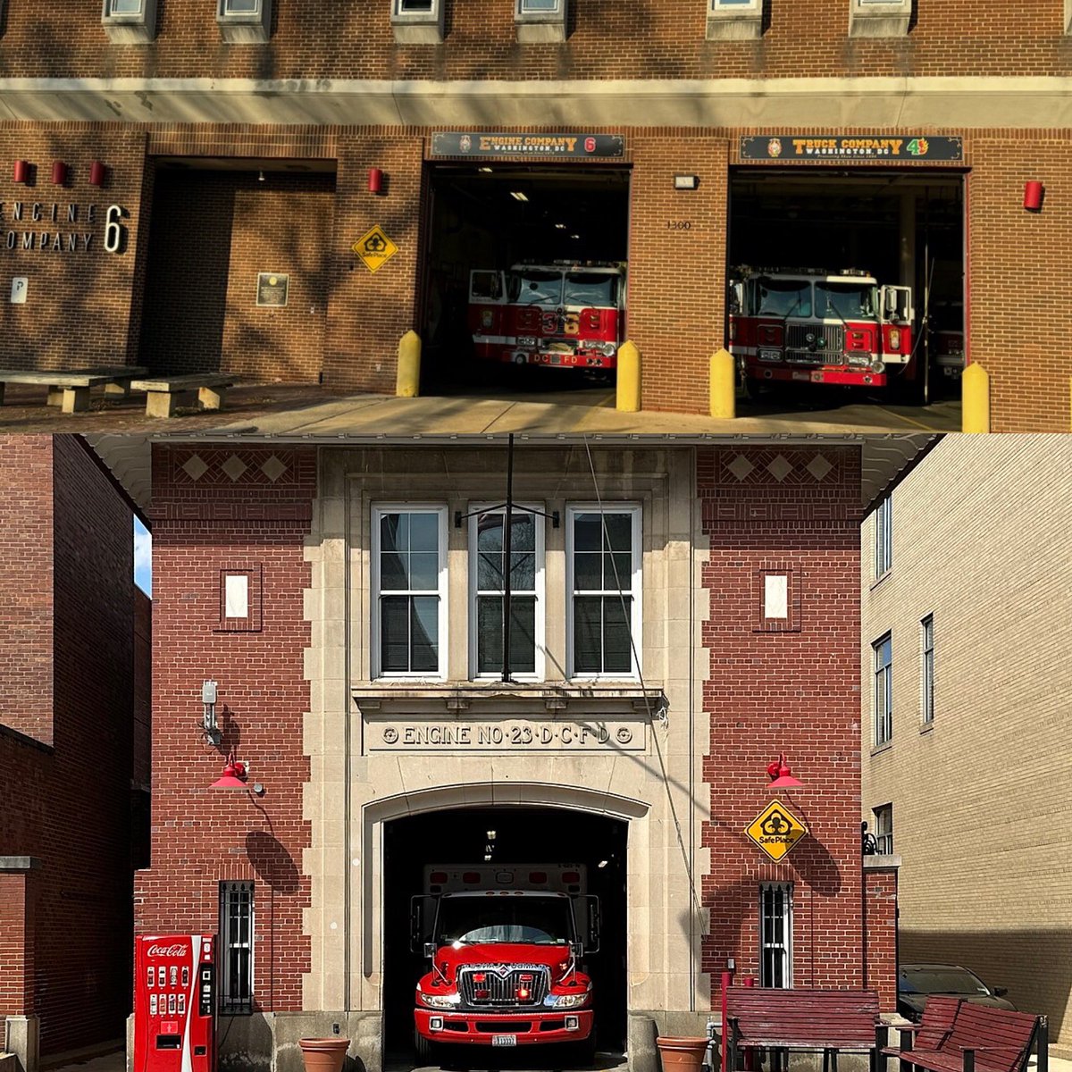 DCFDKelleher's tweet photo. Proudly serving Ward 2! @dcfireems E1/T2/A1/M1, E2/RS1/M2, E5/M5, E6/T4/A6, E16/T3/A16 & E23/A23 stand ready across the heart of DC. Six firehouses, diverse neighborhoods, one mission—protecting residents and visitors 24/7. #Ward2DC @CMBrookePinto https://t.co/9MfQlVYGPk