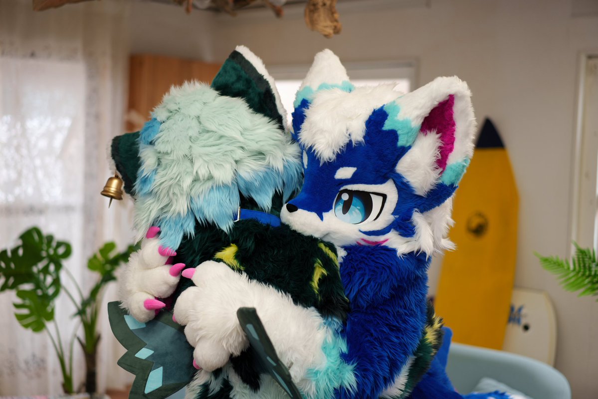 nami_sharkfox's tweet photo. ぎゅ〜ってするのっていいよね！
#ハグの日 https://t.co/LBvN9VpysW