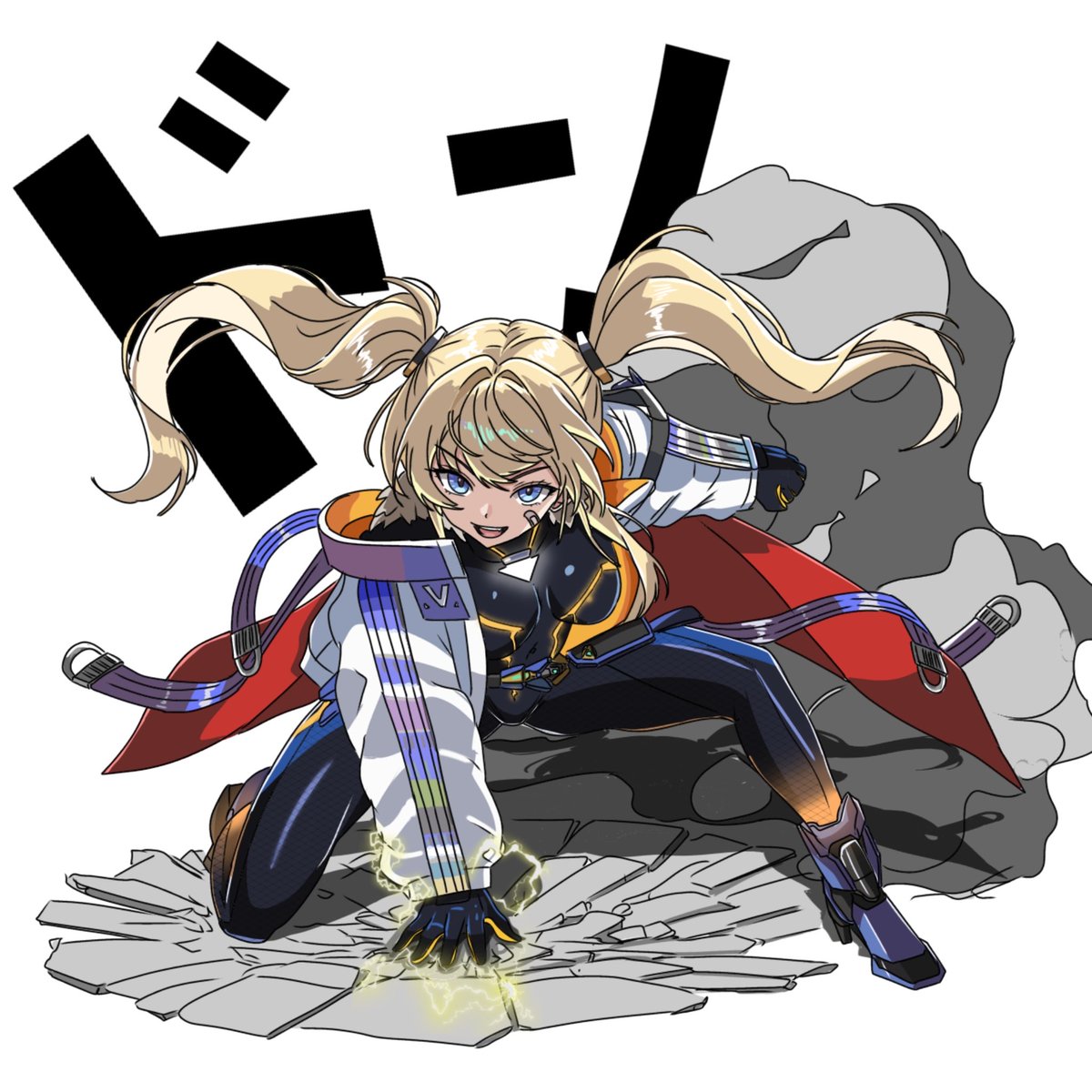 warurock1's tweet photo. #NIKKEfanart #NIKKE #ニケ 
ヒーローにはこのポーズ！ https://t.co/uPkKwBiniS