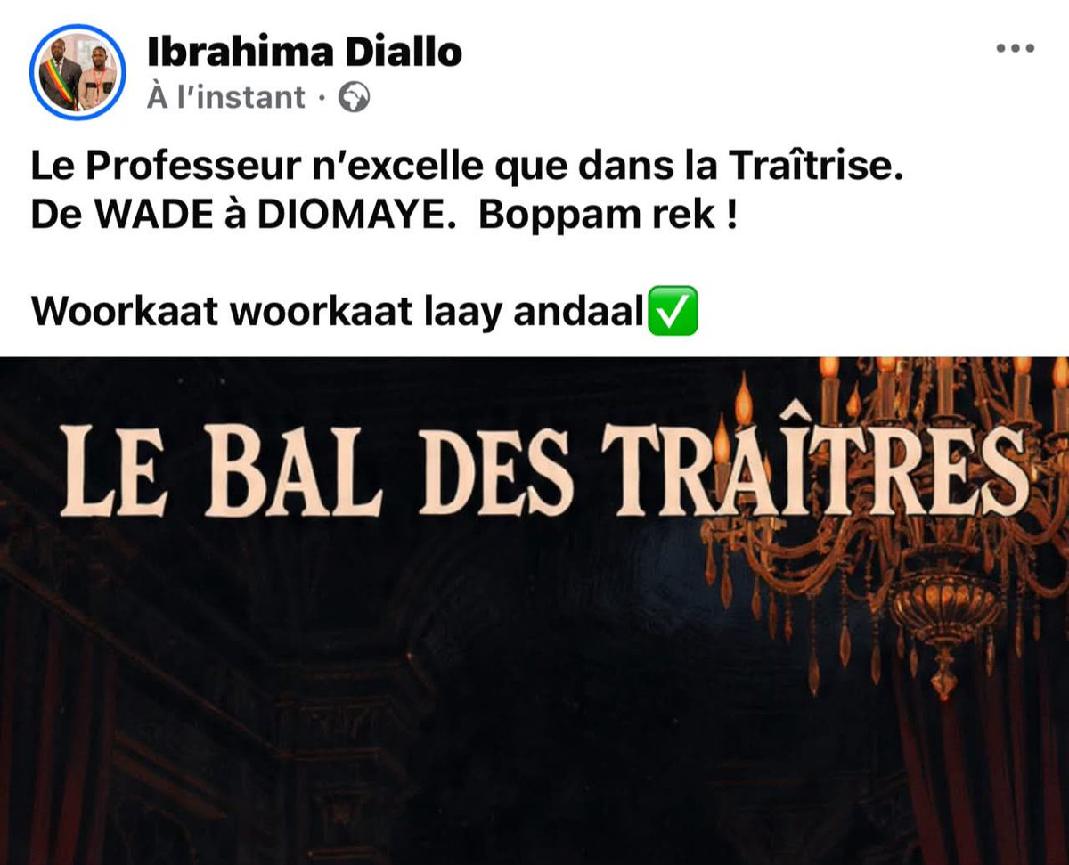 SergeSerigne's tweet photo. Professeur Mary Teuw Niane kaw dieul sa lumière 🤧🤧 https://t.co/34rwMuO5KC