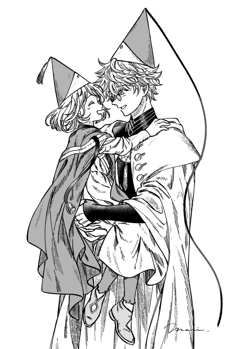 __m__r__e__'s tweet photo. 師弟
#WitchHatAtelier https://t.co/ftpBnbD6t0