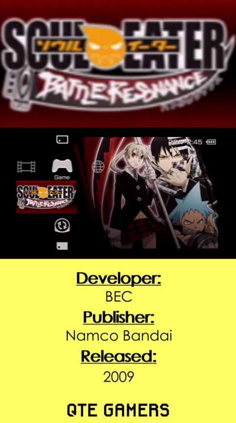 qtegamers's tweet photo. (#ICYMI) Today's #PSP #XMB Game Preview is from the Japanese #UMD for Soul Eater: Battle Resonance ソウルイーター バトルレゾナンス, a game developed by BEC, published by Namco Bandai, and released in 2009. This preview has no sound on #PlayStationPortable.
https://t.co/FbLPU5UBo1 https://t.co/4ZkDH1T8v3