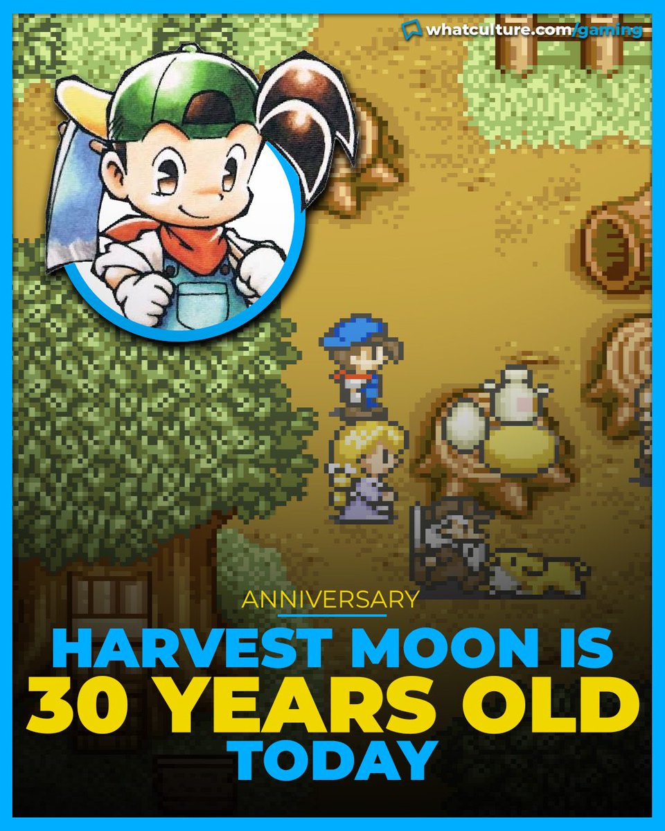 WCultureGaming's tweet photo. Harvest Moon, also known as Story of Seasons, is now 30 years old 🧑‍🌾 https://t.co/n0Kfoaerqd
