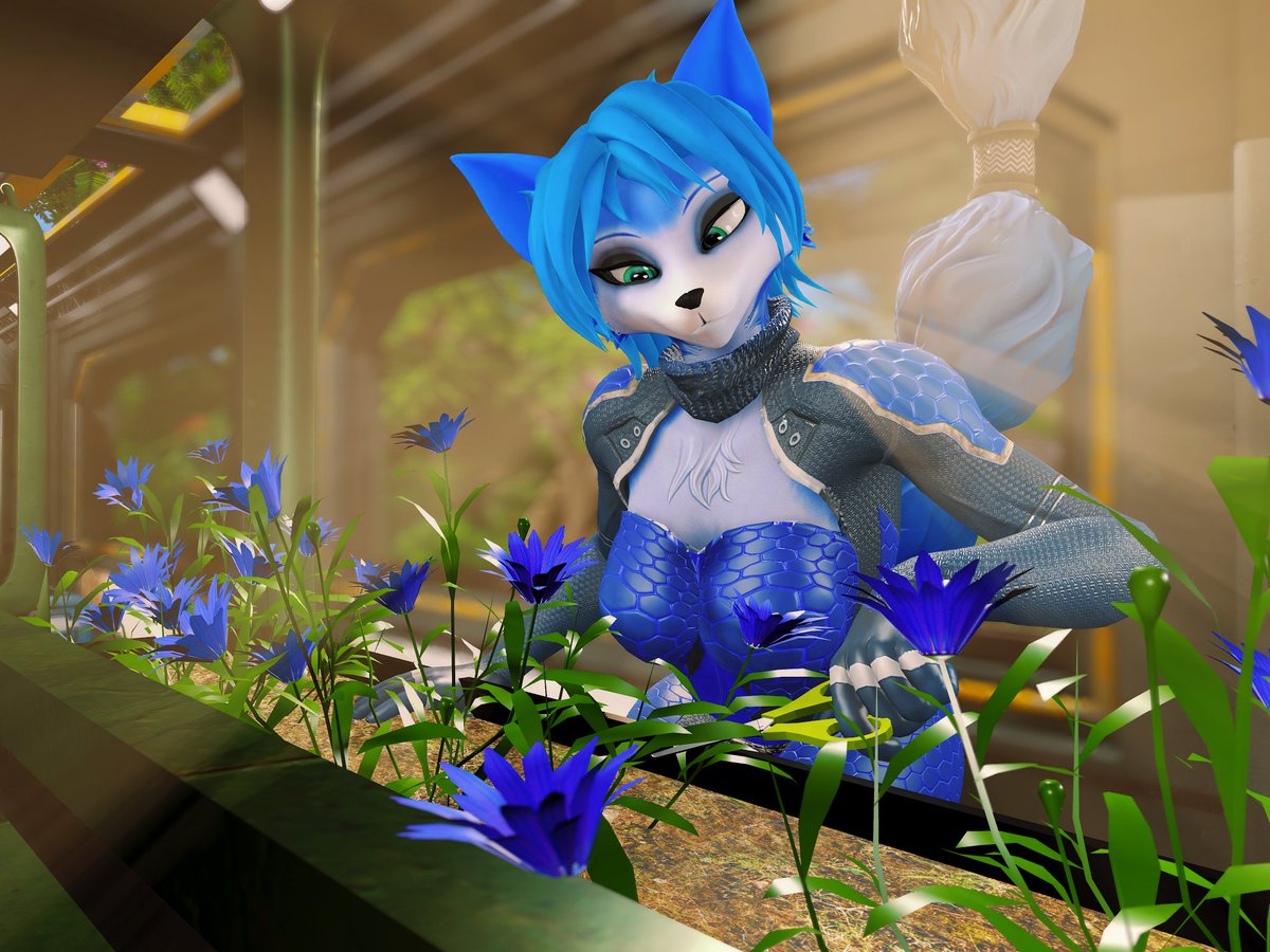 booglo_'s tweet photo. Krystal is taking care of her flower garden. She loves them so much! 💐✨✨
Krystal model by @SirWarfare
#starfox #3drender https://t.co/5rDd3bnVdi