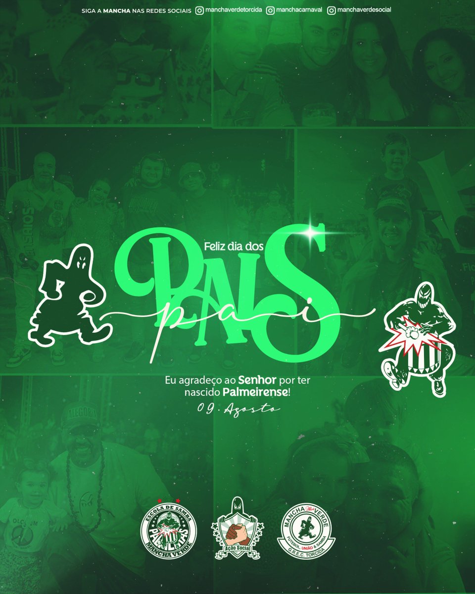 torcidamv83's tweet photo. Hoje é dia de homenagear aqueles que são sinônimo de força, cuidado e amor. Pai é presença, proteção e exemplo.

"𝑇𝑜𝑑𝑜 𝑎𝑚𝑜𝑟 𝑞𝑢𝑒 𝑒𝑢 𝑠𝑖𝑛𝑡𝑜 𝑝𝑜𝑟 𝑡𝑖, 𝑒𝑢 𝑣𝑜𝑢 𝑝𝑎𝑠𝑠𝑎𝑟 𝑝𝑎𝑟𝑎 𝑜𝑠 𝑚𝑒𝑢𝑠 𝑓𝑖𝑙ℎ𝑜𝑠..."

Feliz Dia dos Pais!!! ✨💚 https://t.co/Fa9IOpDbE0