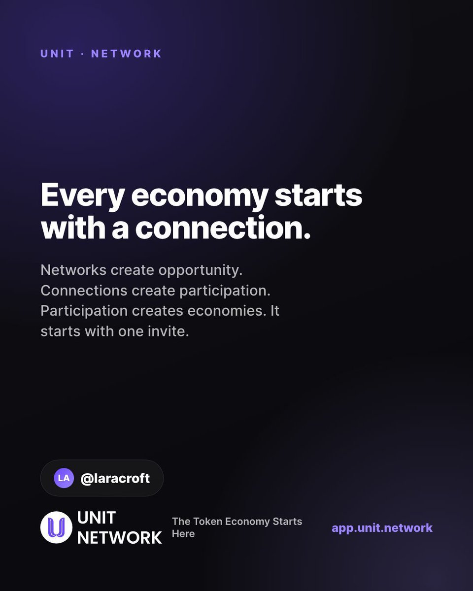 theunitnetwork's tweet photo. Networks are the foundation of every economy.

UNIT helps people connect, participate, and build value together.

https://t.co/N0uLiV9iGN

#NetworkEffects #Community https://t.co/x5CFtzr7VR
