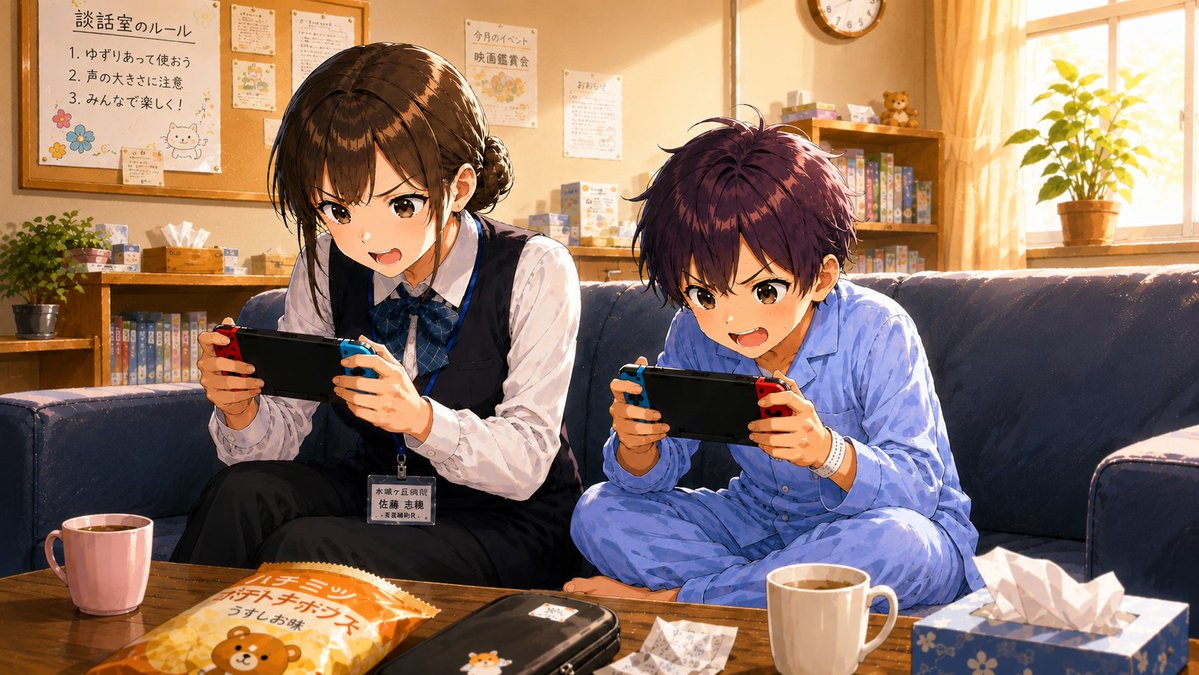 MigratoryNotes's tweet photo. 【水深ってこんなゲーム②】

志穂「目標捕捉、来ます！」

湊「行くよ志穂隊員！」

志穂「了解です！」

湊「……あっ」

志穂「どうしました？」

湊「目標、逃げた！」

志穂「えぇっ！？」

志穂「全力で狩りに行きましょう！」

湊「分かったー！」

#日常 #ホラーゲーム https://t.co/u7azTBkPI1