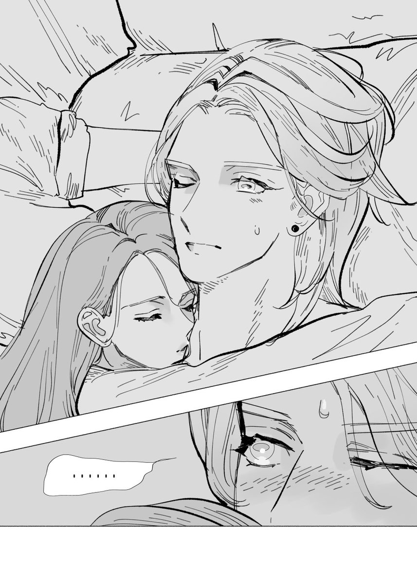 studioseiza's tweet photo. #ハグの日　
#一次創作　　　
寝ぼけた妻と試される夫　
ケルノ:ん、スカジ？
スカジ:……(スースー）　
ケルノ:……(耐えろ俺…) https://t.co/YJVjAGRTBg
