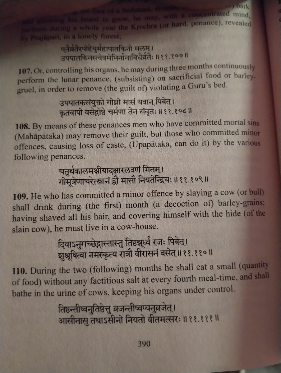 ISeekRightFaith's tweet photo. Manusmriti - 110

Shall bathe in the urine of cows to expiate God damned sins

Cow urine is not a jibe. https://t.co/AtP6HCUxx0