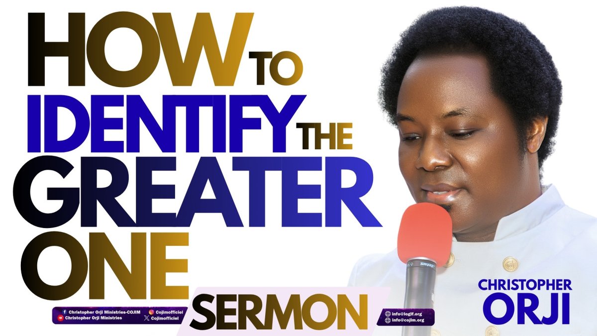 cojimofficiel's tweet photo. SERMON🔴How To Identify The Greater One (Message by Man Of God Christopher Orji) #logif #cojim 

Click the link below to watch:

https://t.co/wiSZFu5QMH https://t.co/v0ZyncoSh3