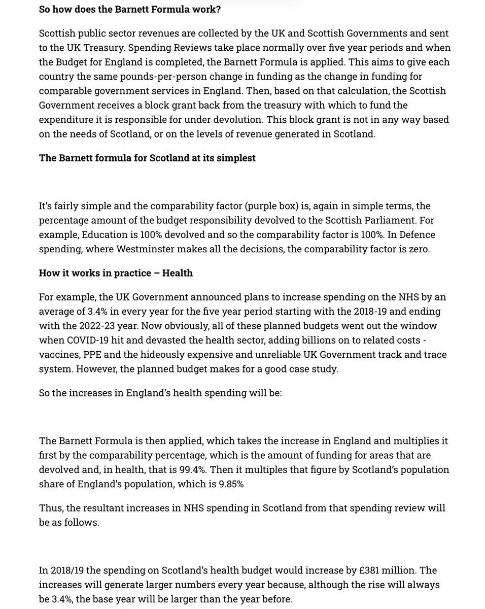 jki1888's tweet photo. @bellesareblue @GlennGlennReal Plenty other country’s smaller than us are doing just fine. May well be a bit tight for a few years until things settle down. Surely if we are such a drain on Westminster they would be glad to see the back of us. Also Barnett formula is not all it’s said to be. https://t.co/ApKdrUIQRH