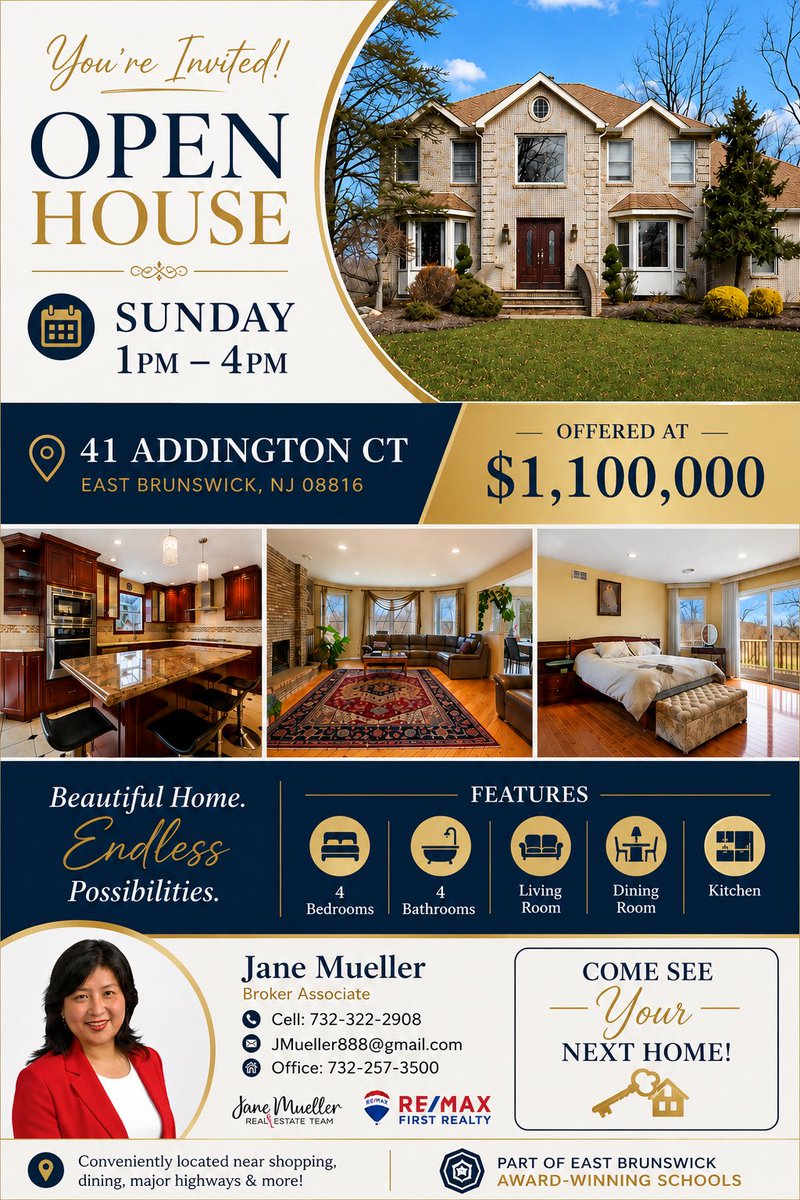 JaneJmueller888's tweet photo. Still looking for the right home? Stop by our open houses this weekend!

Whether you're looking to buy your first home or upgrade your lifestyle, come take a look. ☎️ at 732-322-2908 for details.

#janemuellerteam ; #backdrop ; #openhouse ; #eastbrunswick ; #northbrunswick https://t.co/Hk56zDIqk2