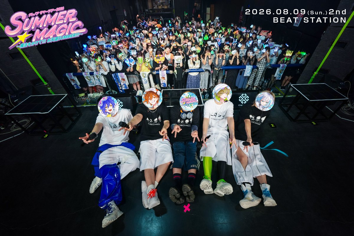 Clee_Noah's tweet photo. 【御礼🍜】
クレノア サマーツアー2026 
SUMMER☆M4GIC ～
魔法をかけて!!! お天道SUMMER!!!

福岡公演ありがとうございました！！！
久しぶりの福岡、やっぱりみんな最高です💚

ここからは最高バンドメンバーと豪華ゲストが合流して名古屋大阪東京を駆け巡ります‼️覚悟してお待ちください🔮🌊

#クレノア