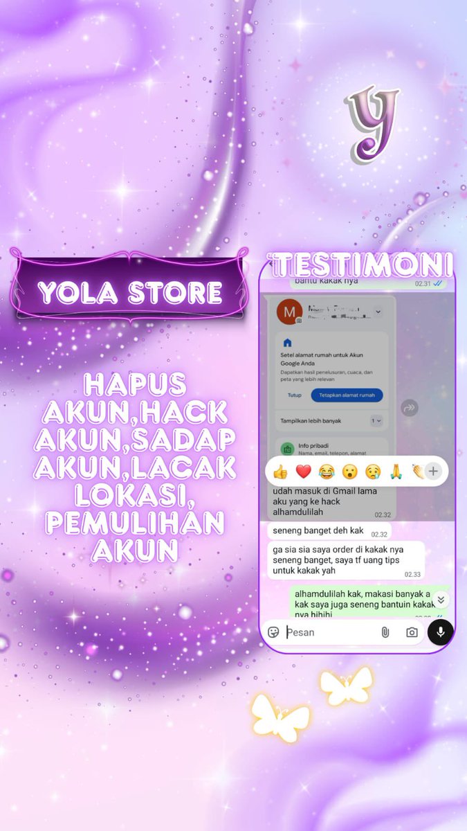 wvrkable's tweet photo. JASA PEMULIHAN AKUN/HAPUS AKUN BERGARANSI FAST

KENDALA :#zonajajan
👾JASA SADAP WA/IG
👾PULIHKAN CHAT WA
👾LUPA PASWORD &amp; LUPA DATA2
👾JASA HAPUS AKUN ALL SOSMED
👾JASA PULIHKAN AKUN GAME
GOGGLE ,GMAIL,INSTAGRAM,TWITER, FB,TIKTOK,DLL #zonauang

 Konsultasi whatsapp di bio☎️ https://t.co/IRLiE2yv1c