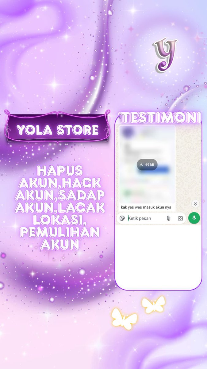 wvrkable's tweet photo. JASA PEMULIHAN AKUN/HAPUS AKUN BERGARANSI FAST

KENDALA :#zonajajan
👾JASA SADAP WA/IG
👾PULIHKAN CHAT WA
👾LUPA PASWORD &amp; LUPA DATA2
👾JASA HAPUS AKUN ALL SOSMED
👾JASA PULIHKAN AKUN GAME
GOGGLE ,GMAIL,INSTAGRAM,TWITER, FB,TIKTOK,DLL #zonauang

 Konsultasi whatsapp di bio☎️ https://t.co/IRLiE2yv1c