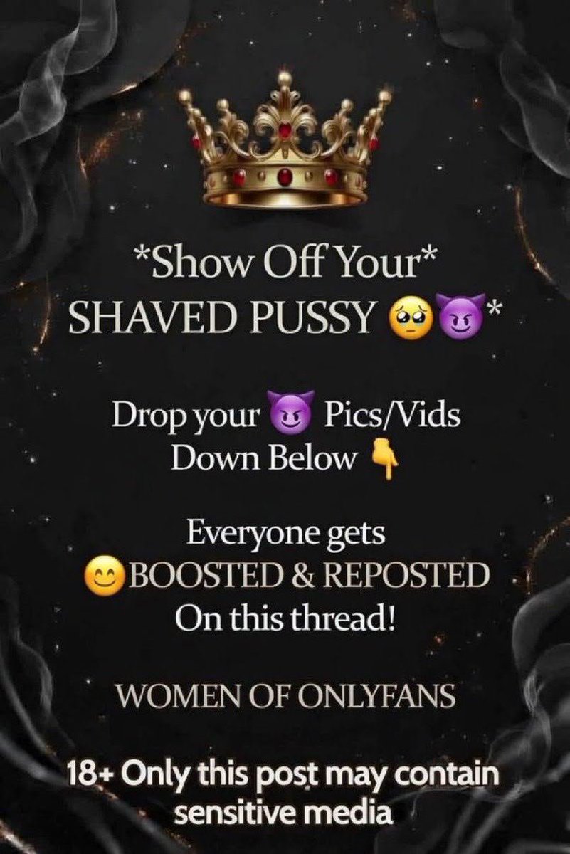 ThreadCity9's tweet photo. π Shaved Pussy Challenge π
π Ladies show us those shaved pussies, cock is optional π
β»οΈ Retweet please β»οΈ
βοΈ Dont forget to follow me and the featured couple @Funbithesea βοΈ
Their links
https://t.co/1IPYLtJtmN
#pussy #shaved #legsopen #nsfw #ladies https://t.co/q4E58414dR