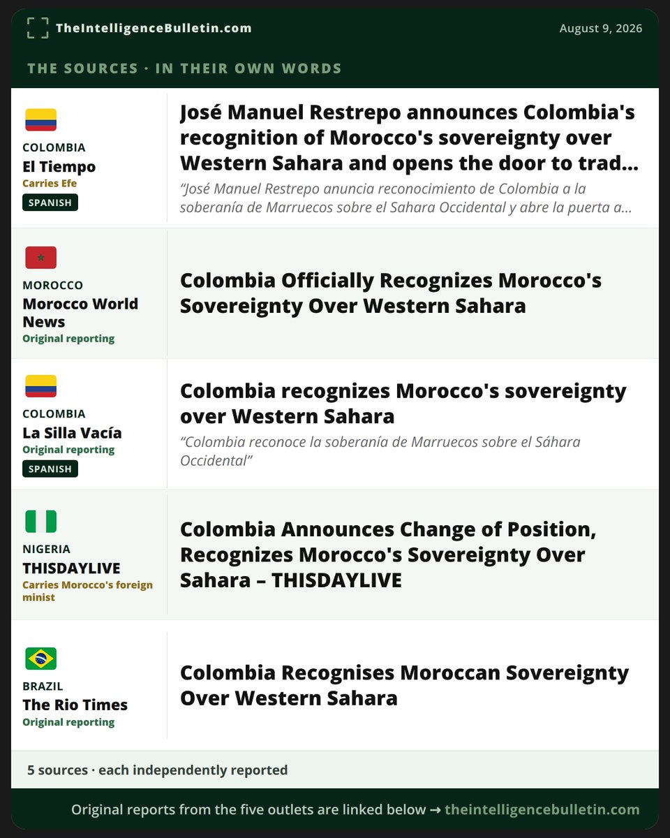 IntellBulletin's tweet photo. See how the same announcement lands across five outlets: https://t.co/K5lTvl0tTU https://t.co/LQP6ubcntS