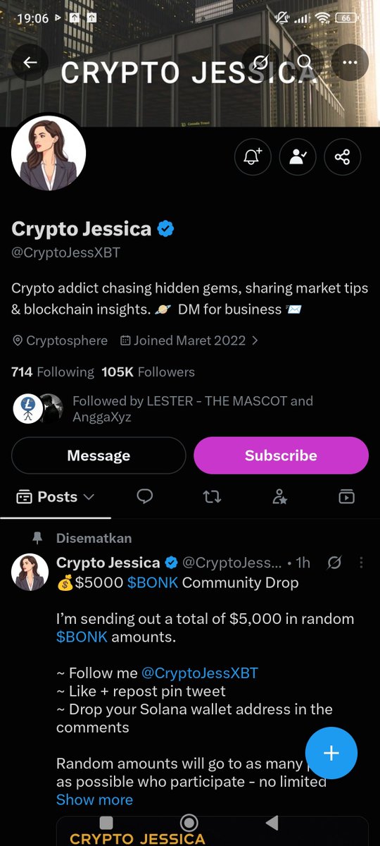 sosialwin's tweet photo. @CryptoJessXBT @bonk_inu 6aY4qeavuP5jGYbs6BvVuRZYhStL9LegeMyZxR6TYB8N https://t.co/aYYMy2f1Q5