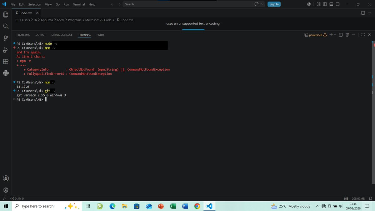 NetWithFaith's tweet photo. Did I encounter errors during installation?
Oh! Yh! A LOT 😂😭

You think you're correct until VS Code says:
“Oh! No you don't. Come back and fix me.” 😂

But we move! 🚀 https://t.co/sUhJKx9Eau