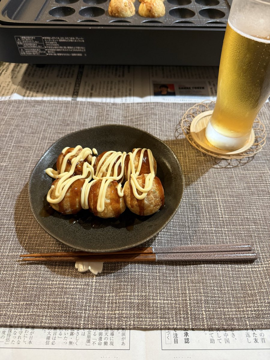caffeinelesss's tweet photo. 新居タコパ🐙 https://t.co/mCzOM5wzi0