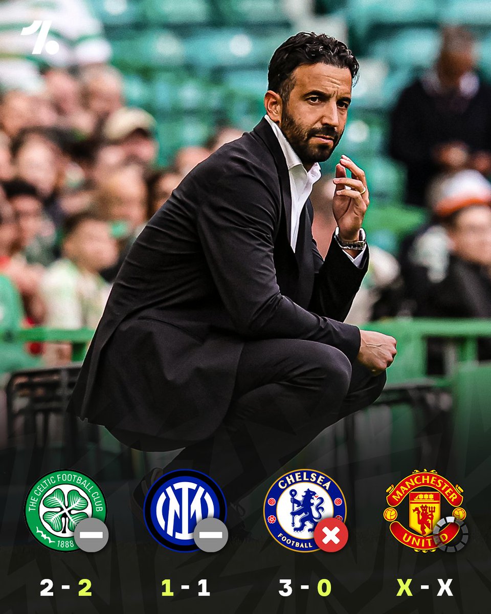 OneFootball's tweet photo. Pre-season has not gone to plan for Ruben Amorim and Milan... next up his old team, Man United 😯❌ https://t.co/VoWp45pJJr