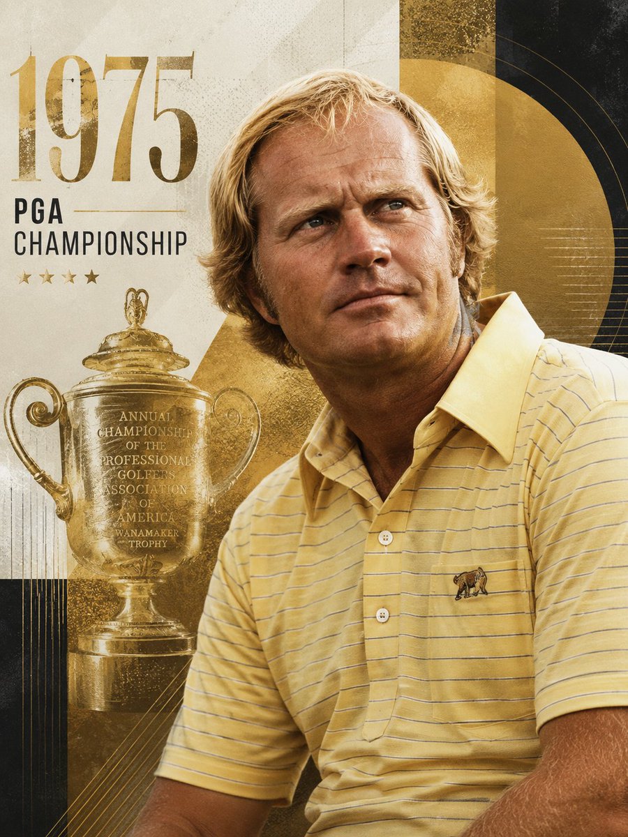 GolfPlayingESP's tweet photo. 🏆 10 de agosto de 1975

Jack Nicklaus gana su 4.º PGA Championship en Firestone y suma otro major a una carrera histórica.

🐻 El Golden Bear, una vez más.

#JackNicklaus #PGAChampionship #Golf #GolfHistory #EfeméridesDelGolf https://t.co/TRRKB9iIJF