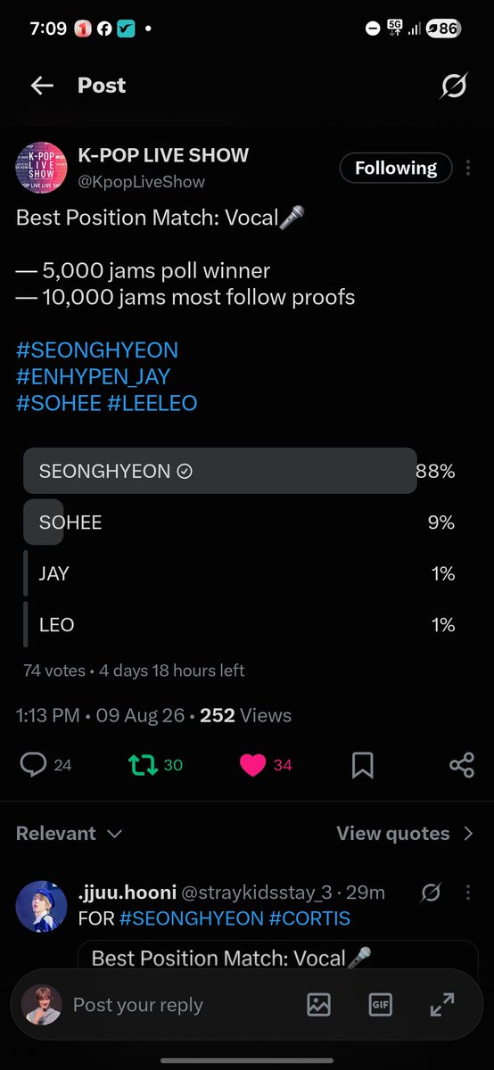 MinHanq's tweet photo. @KpopLiveShow #SEONGHYEON https://t.co/AT8NlY9uA0