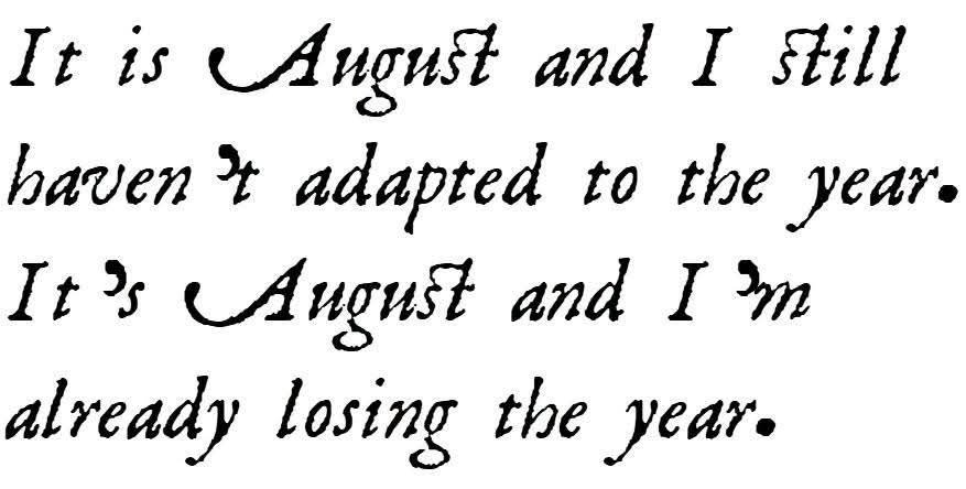 Literariium's tweet photo. It's august https://t.co/qpC0h7AQrA