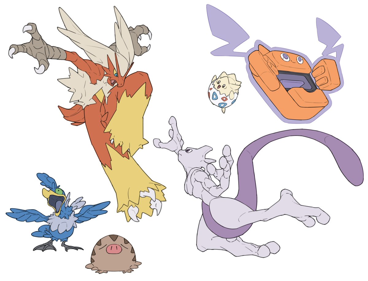 tartarte_tatin's tweet photo. バシャーモ　トゲピー　フロストロトム
ウッウ　ウリムー　ミュウツー https://t.co/CmovrroXm0