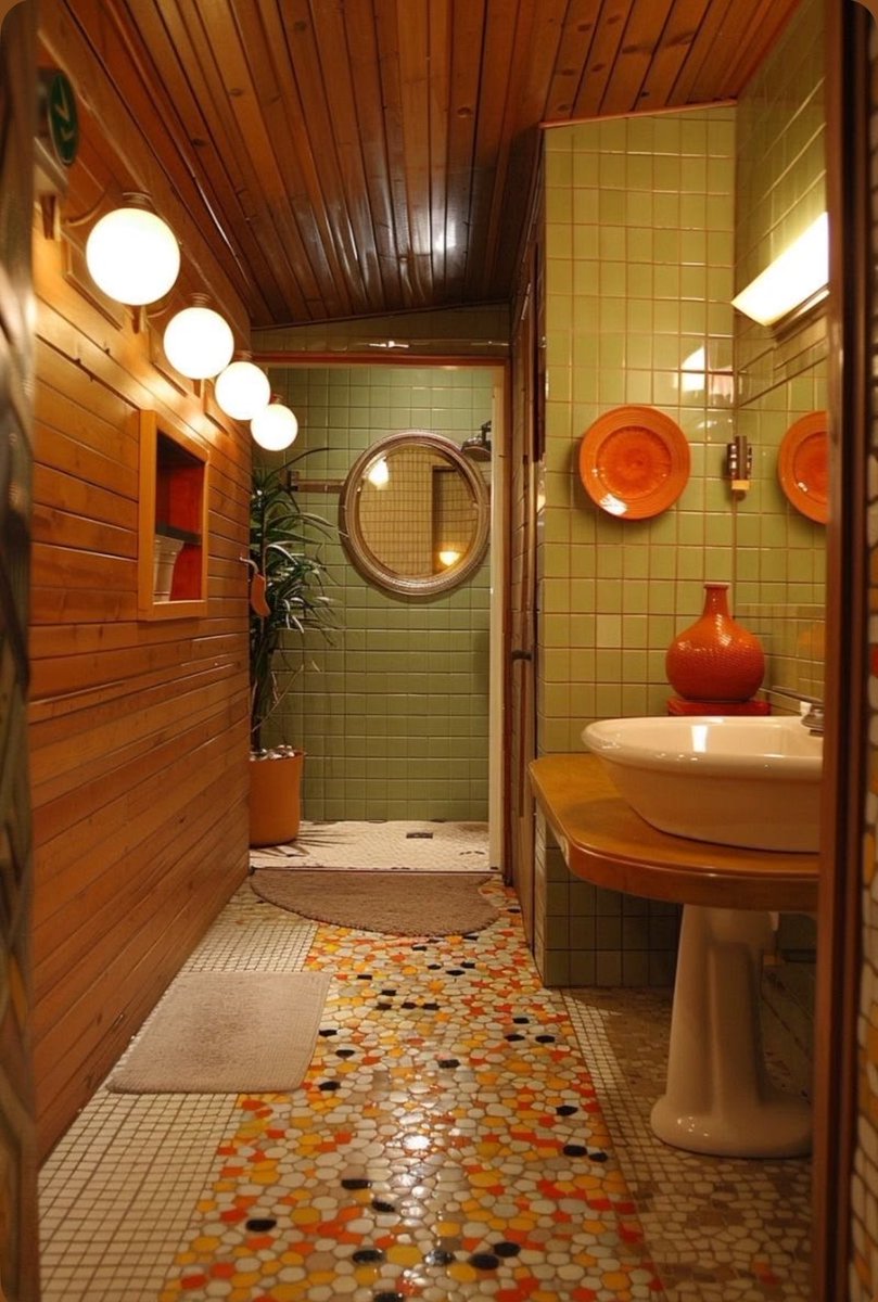 Watchman_motto's tweet photo. Reject the sterile, surgical bathroom. Embrace the warm and colorful. https://t.co/ebrxP7KUTu