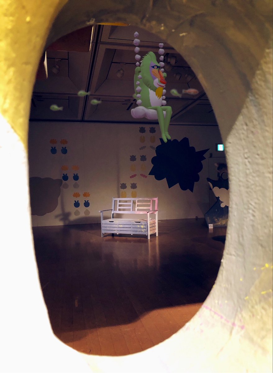 mosokoen's tweet photo. たくさん遊んでくださり、ありがとうございました！

ひょこっと現る妄想公園の住人たち スマホを “かざして みつけて” 一緒に写ろう

 あざみ野こどもぎゃらりぃ2026
 『どこかの、あのこの、すみか。』

#横浜市民ギャラリーあざみ野 #mosokoen
＠artazamino @mosokoen https://t.co/25wAR7q48Y