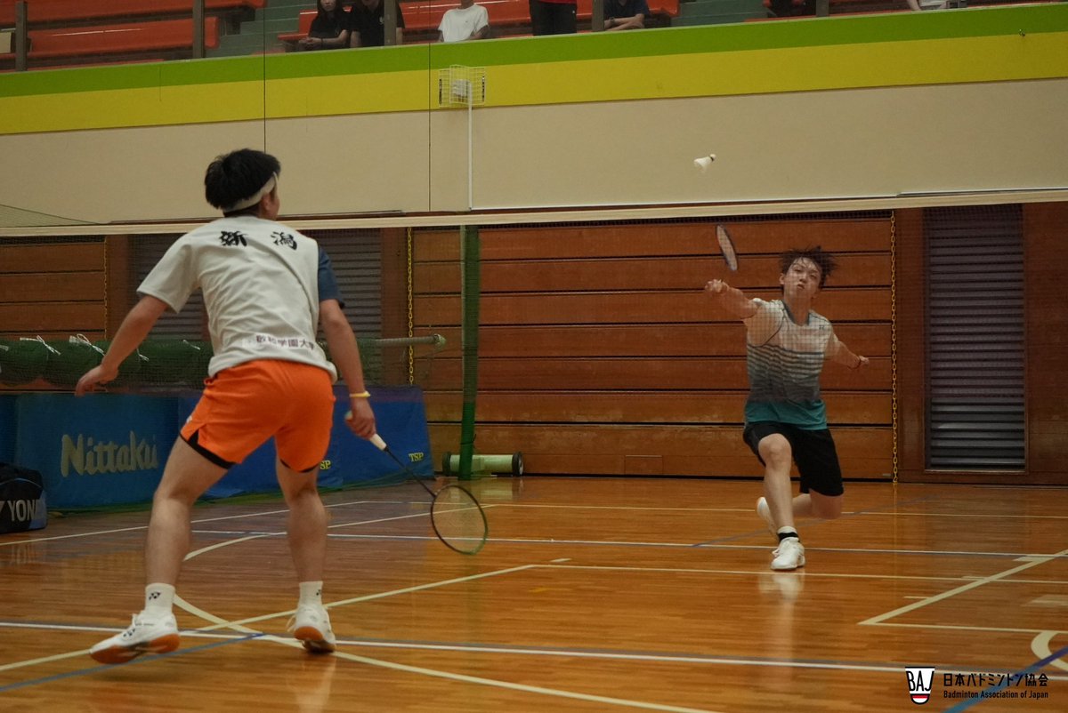 Badminton_BAJ's tweet photo. 【第65回全日本教職員バドミントン選手権大会】
2026.8.4-8.8｜in 大阪🏸

▼一般男子 シングルス 結果
🥇高上 麟龍（福島県）
🥈中山 裕貴（新潟県）

1位〜3位の選手は、第80回全日本総合バドミントン選手権大会への出場権を獲得！

選手の皆さん、おめでとうございます👏🏸

#全日本総合 #バドミントン #badminton
#WecanFly #自由に羽ばたけ