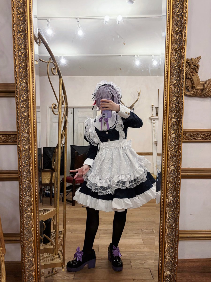 r_nemu0x0's tweet photo. cos.🥂✨️
念願のメイドさん https://t.co/7npJUtK0mH