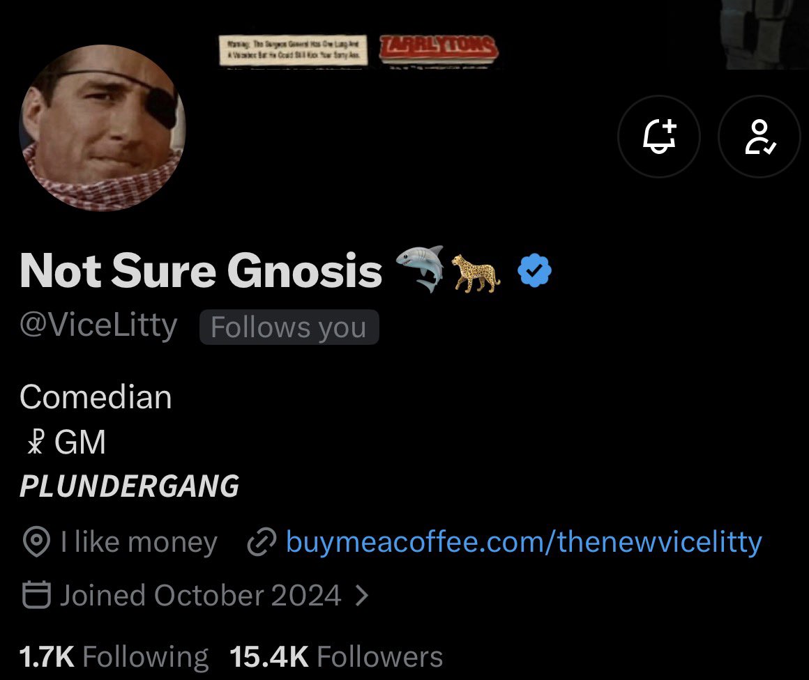 HowlingNein's tweet photo. @ViceLitty Oh ya? That’s cool but I bet this guy doesn’t follow you! https://t.co/v8F8DHnuhP