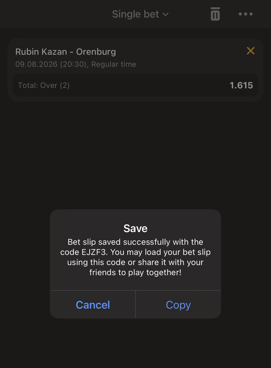 WinningCoupons's tweet photo. #RubinKazan 🆚 #Orenburg
➡️ Pick: Total Over 2
💰 Potential Win: 15.988 USD
✅ #Melbet: ➡️
✅ Bet Code: ➡️ EJZF3
✅ PROMO CODE: ➡️ xfree
(Register with this promo code and receive a 200% bonus on your first deposit!) https://t.co/Ymo2dkUKW7