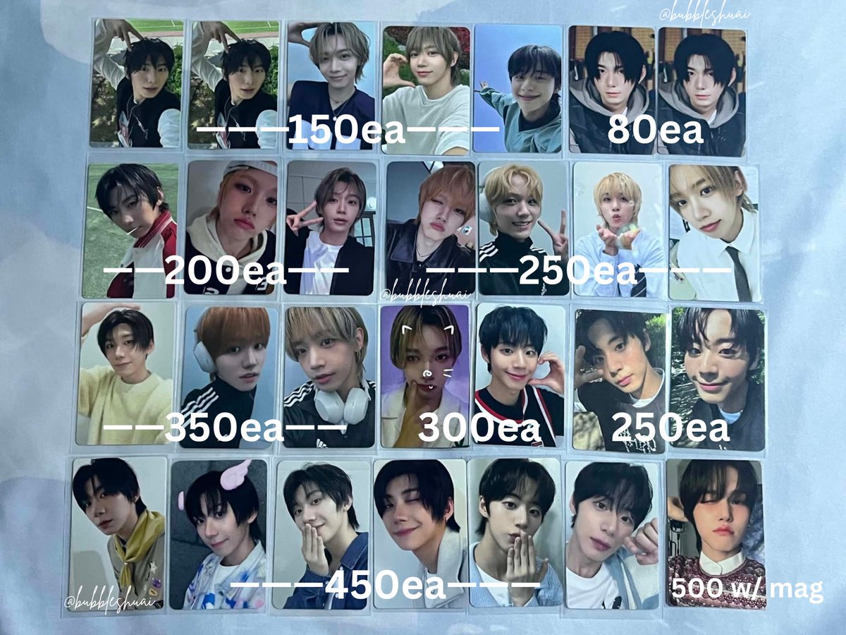 bubbleshuai's tweet photo. ‼️wts lfb ahof ph‼️

• onhand, payo
• minimum of three pcs to co (still nego if more than three)
• mop: gcash, maya, maribank
• mod: j&amp;t

💌 reply/dm to claim
inclusions: random lit freebies

tags. ahof pc photocard steven jeongwoo woongki shuaibo han jl juwon chihen daisuke https://t.co/tamyEp2JsZ