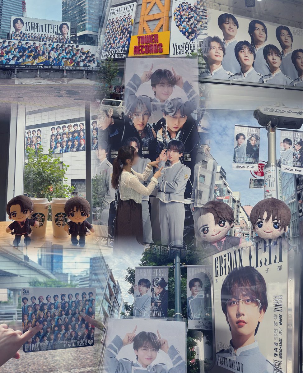 m__lover_'s tweet photo. 渋谷EBiDANジャックめぐりしてきた✨️
相棒たくさんで一緒に行ったかいありまくりだったね！
大満足な1日でした🎀
 #EBiDAN https://t.co/A3zQOxbI9P