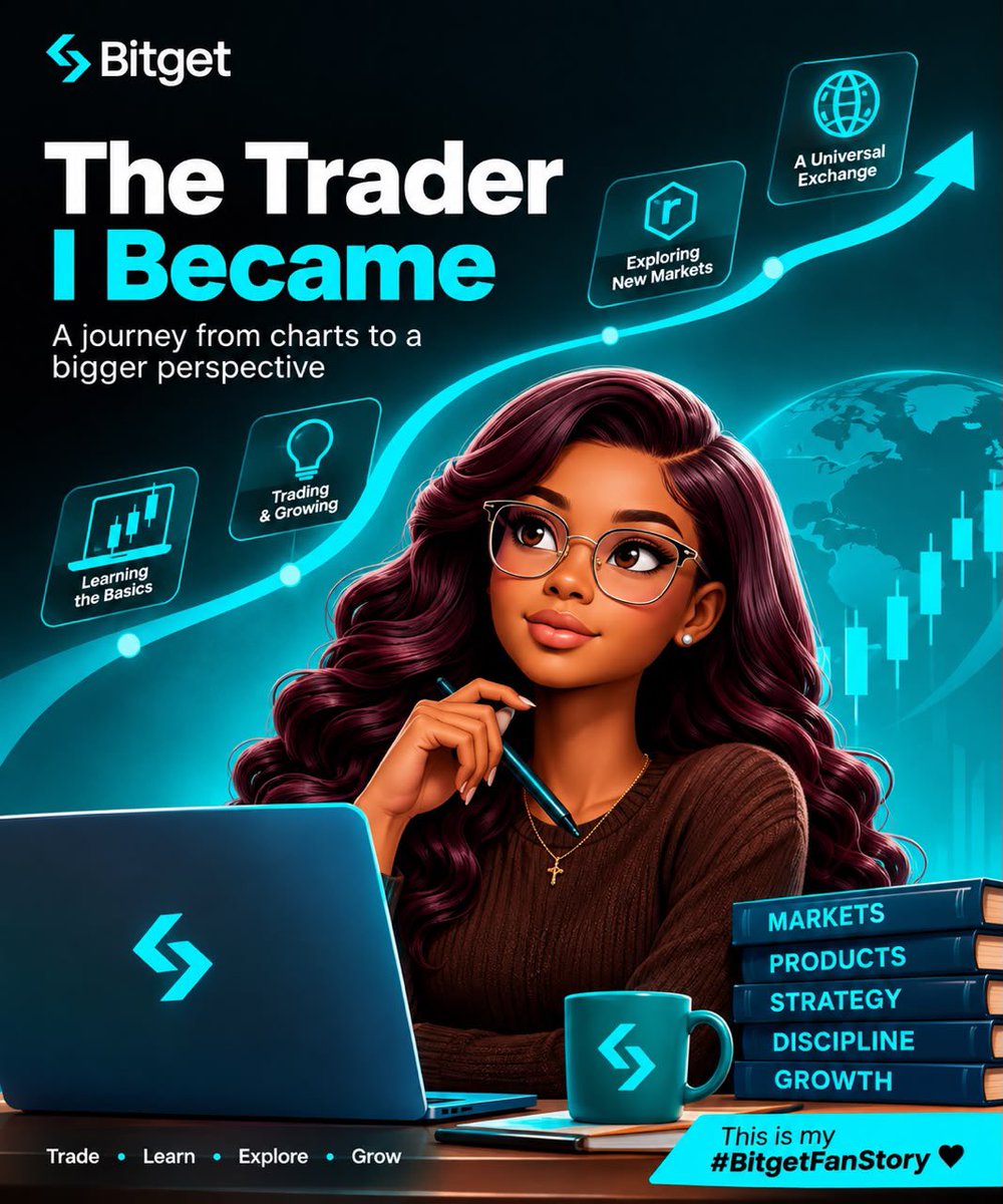e4ma_officiall's tweet photo. The story: “The Trader I Became” @bitget 

If you had asked me when I started trading what I thought I'd learn, I probably would've said charts.

How to read them.
How to find an entry.
How to catch a move before everyone else.

I was wrong.

The biggest thing trading taught me wasn't how to predict the market.

It taught me about myself.

When I started using Bitget, I was focused on the obvious things, finding opportunities, making trades, watching prices move.

But trading has a way of teaching you lessons you don't expect.

A winning trade can make you feel like you've figured everything out.

A losing trade can remind you very quickly that you haven't.

There were nights when I stayed up watching charts move.

Moments when I was excited about a position.

Moments when I questioned a decision five minutes after making it.

And moments when the best decision wasn't to trade at all.

Slowly, I started understanding something:

The market doesn't owe me anything.

I had to become better.

More patient.

More disciplined.

More willing to learn.

And somewhere along that process, my relationship with Bitget changed too.

I wasn't just opening the app to make another trade anymore.

I was exploring.

Learning about new products.

Following new markets.

Meeting people with completely different trading experiences from mine.

Then came my first rToken trade.

I remember thinking about how different that moment felt from when I first started.

I had entered this journey through crypto, and now I was exploring a US stock through an rToken.

That was the moment I noticed how much my perspective had changed.

The markets I once saw as completely separate were starting to feel connected.

And that's what makes the idea of a Universal Exchange exciting to me.

Not because it means there are simply more things to trade.

But because it means there are more things to discover.

More ways to learn.

More opportunities to step outside what you already know.

Looking back, I don't think my biggest achievement was any single trade.

It was becoming a better version of the person who made that first trade.

The charts changed.

The markets changed.

Bitget changed.

And somewhere in the middle of all of that, I changed too.

That's why I call myself a Bitget Fan.

Not because every trade was perfect.

But because the journey was real.

I came looking for trades.

I stayed for the journey.

And the journey changed the trader I became.

This is my #BitgetFanStory. 🤎